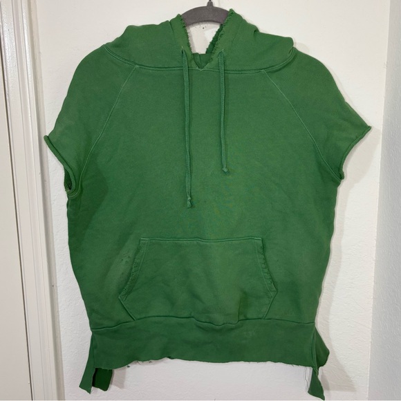 Frank & Eileen Tops - Frank and Eileen Tee Lab Green Short Sleeve Distressed Hoodie size small